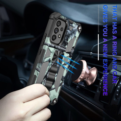 Samsung A53 5G žalia camouflage ARMOR METAL nugarėlė 2