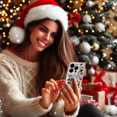 Samsung A54 5G clear Christmas nugarėlė Design 5 4