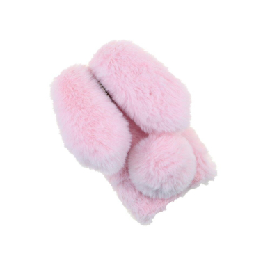 Samsung A54 5G šviesiai rožinė nugarėlė Fluffy rabbit 3