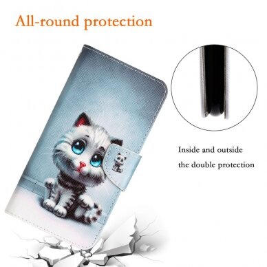 Samsung A54 5G Tracy fashion dėklas Cat With Blue Eyes 4
