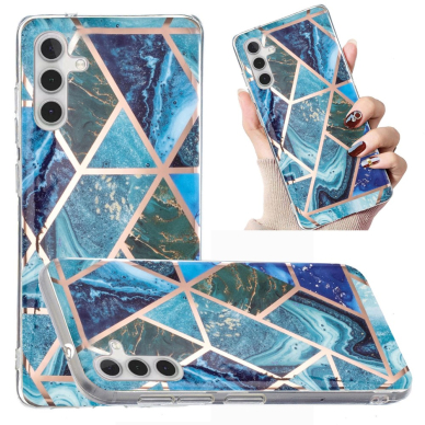 Samsung A54 5G Tracy nugarėlė Geometric Blue/Green marble 5