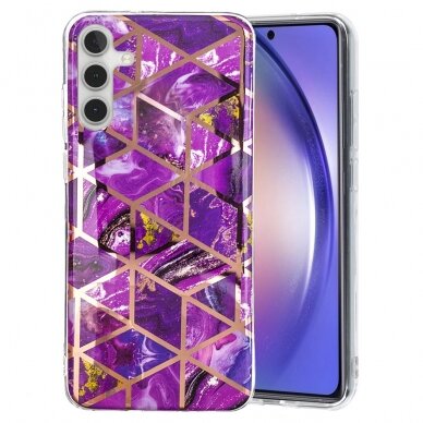 Samsung A54 5G Tracy nugarėlė Geometric Purple marble 1