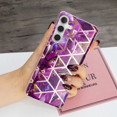 Samsung A54 5G Tracy nugarėlė Geometric Purple marble 3