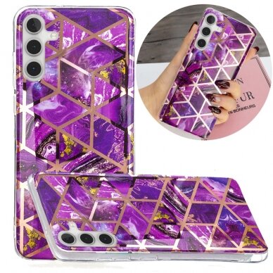 Samsung A54 5G Tracy nugarėlė Geometric Purple marble 4