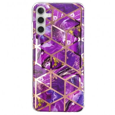 Samsung A54 5G Tracy nugarėlė Geometric Purple marble