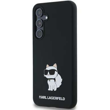 Samsung A55 5G black Silicone Choupette KARL LAGERFELD nugarėlė 1