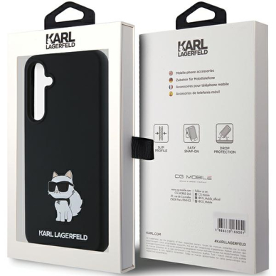 Samsung A55 5G black Silicone Choupette KARL LAGERFELD nugarėlė 7