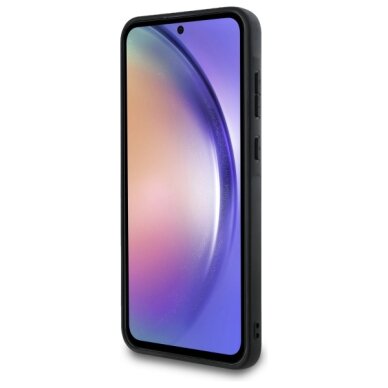 Samsung A55 5G brown PU Leather 4G Metal Logo GUESS nugarėlė 4