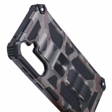 Samsung A55 5G green camouflage ARMOR METAL nugarėlė 6