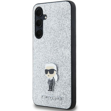 Samsung A55 5G silver Fixed Glitter Ikonik Metal Pin KARL LAGERFELD nugarėlė 1