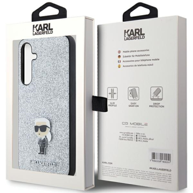 Samsung A55 5G silver Fixed Glitter Ikonik Metal Pin KARL LAGERFELD nugarėlė 7