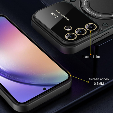 Samsung A56 5G black Magsafe KICKSTAND nugarėlė 5