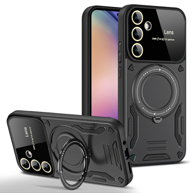 Samsung A56 5G black Magsafe KICKSTAND nugarėlė