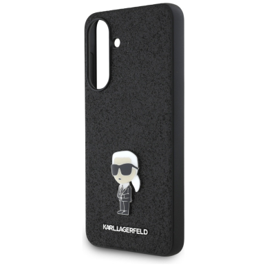Samsung A56 5G Black Fixed Glitter Ikonik Metal Pin KARL LAGERFELD nugarėlė 4