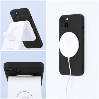 Samsung A56 5G black MagSilicone nugarėlė 3