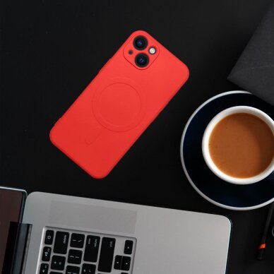 Samsung A56 5G red MagSilicone nugarėlė 1