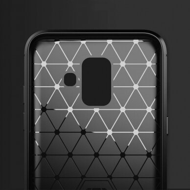 Samsung A6 2018 juoda LYGCARBON nugarėlė 2