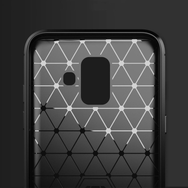 Samsung A6 2018 juoda LYGCARBON nugarėlė 2