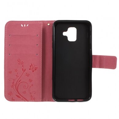 Samsung A6 2018 rožinis Tracy fashion dėklas Butterfly 5