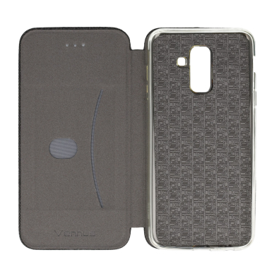 Samsung A6 PLUS 2018 juodas VENCOTTON dėklas 1