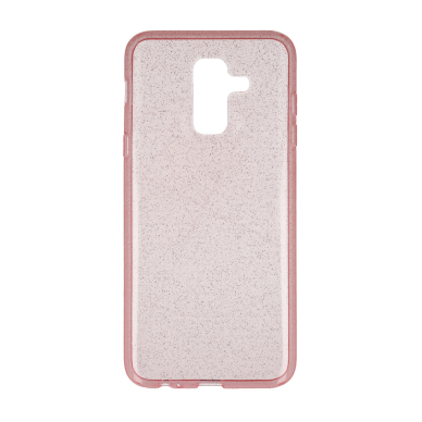 Samsung A6 PLUS 2018 rožinė Crystal Glitter nugarėlė