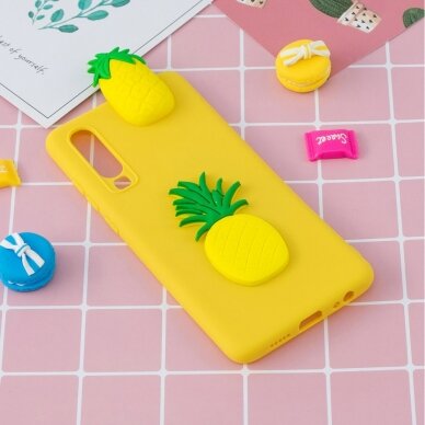 Samsung A70 geltona nugarėlė Pineapple 4D 1