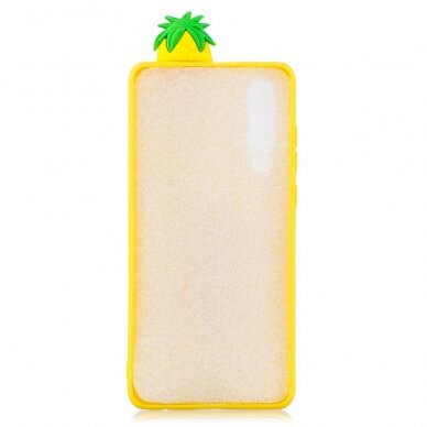 Samsung A70 geltona nugarėlė Pineapple 4D 3