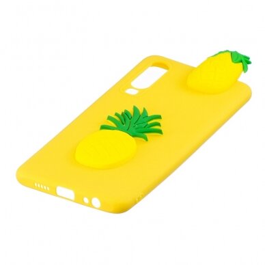 Samsung A70 geltona nugarėlė Pineapple 4D 4