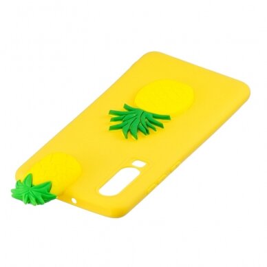 Samsung A70 geltona nugarėlė Pineapple 4D 5