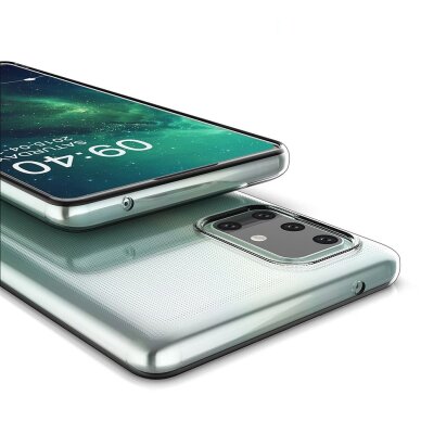 Samsung A71 skaidri ULTRA SLIM 2 mm nugarėlė 7