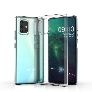 Samsung A71 skaidri ULTRA SLIM 2 mm nugarėlė 9