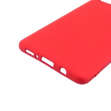 Samsung A71 raudona SOFT FEEL2 nugarėlė 1