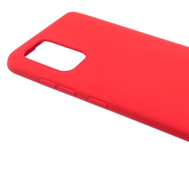 Samsung A71 raudona SOFT FEEL2 nugarėlė 2
