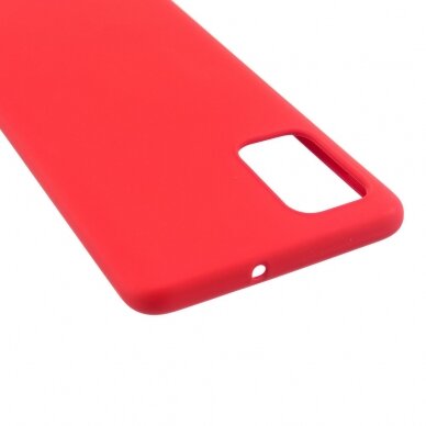 Samsung A71 raudona SOFT FEEL2 nugarėlė 3