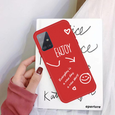 Samsung A71 raudona Tracy nugarėlė Enjoy 1