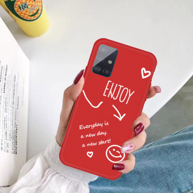 Samsung A71 raudona Tracy nugarėlė Enjoy 4