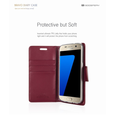 Samsung A72/A72 5G bordo MERCURY BRAVO dėklas 3