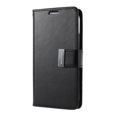 Samsung A72/A72 5G juodas MERCURY RICH DIARY dėklas