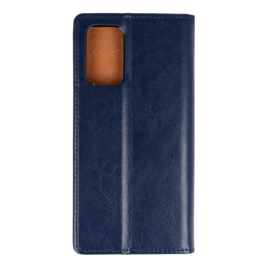 Samsung A72/A72 5G mėlynas odinis SPECIAL dėklas 2