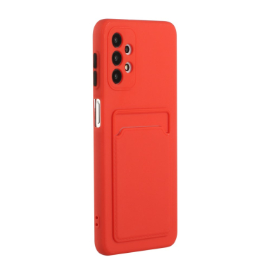 Samsung A72/A72 5G Tracy raudona nugarėlė SOLID WITH CARD SLOT 4