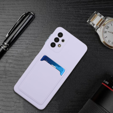 Samsung A72/A72 5G Tracy violetinė nugarėlė SOLID WITH CARD SLOT 5