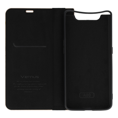 Samsung A80/A90 juodas VENBOOK dėklas 1