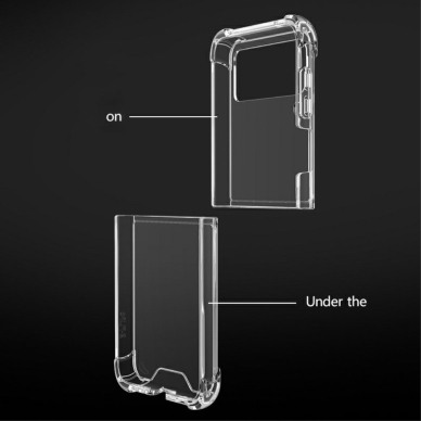 Samsung FLIP3 5G Tracy clear plastikinė ANTISHOCK nugarėlė 4