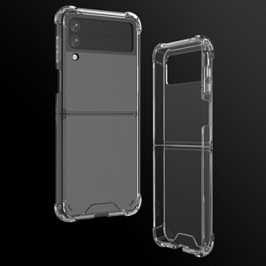 Samsung FLIP3 5G Tracy clear plastikinė ANTISHOCK nugarėlė 5