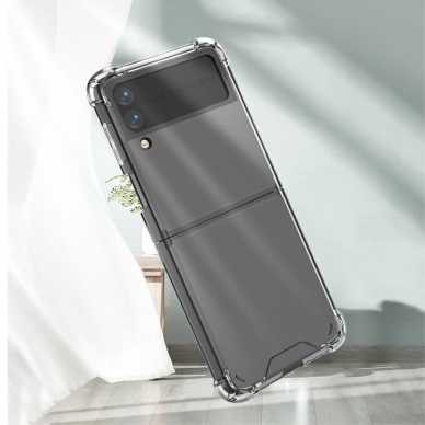 Samsung FLIP3 5G Tracy clear plastikinė ANTISHOCK nugarėlė 6