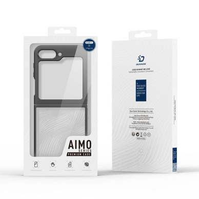 Samsung FLIP5 5G juoda Dux Ducis Aimo nugarėlė 11