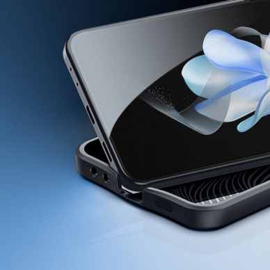 Samsung FLIP5 5G juoda Dux Ducis Aimo nugarėlė 8