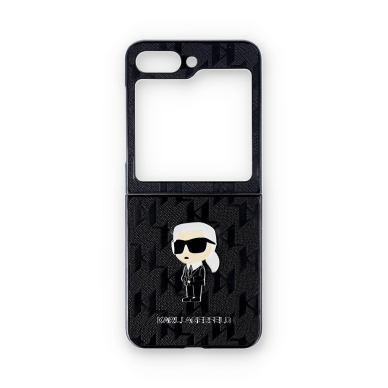 Samsung FLIP5 5G Saffiano Monogram Ikonik KARL LAGERFELD nugarėlė