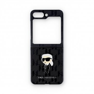 Samsung FLIP5 5G Saffiano Monogram Ikonik KARL LAGERFELD nugarėlė