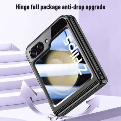 Samsung FLIP5 5G Tracy Hinge Protection Clear/Purple nugarėlė 5